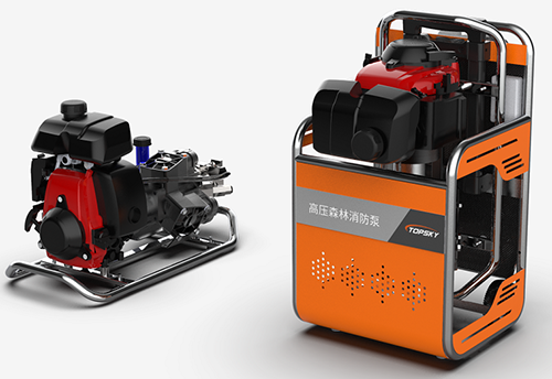 重型水泵高壓森林消防泵（第3代，電啟動+自吸+網絡傳輸+推車）