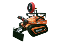 RXR-YM60000D消防排煙滅火機(jī)器人 （第4代，油動(dòng)液壓，帶推鏟，可升降排煙機(jī)）