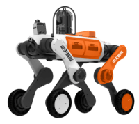 輔助偵察四足機器狗（輪足，【MESH防爆自組網基站、防爆布撒式自組網拋投裝置、四合一多功能模塊（喊話+照明+警示+拾音）、防爆多參數測定器（10種氣體）、防爆雙向對講模塊 】）