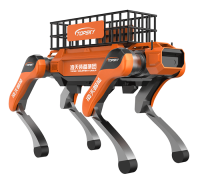 輔助運輸四足機器狗（40kg超級大狗，第6代，高強度載物框+伴隨功能+自探索式導航系統+自組網+云管理平臺）